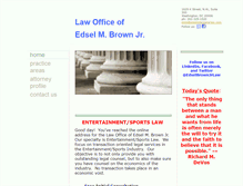 Tablet Screenshot of edselmbrownjrlaw.com